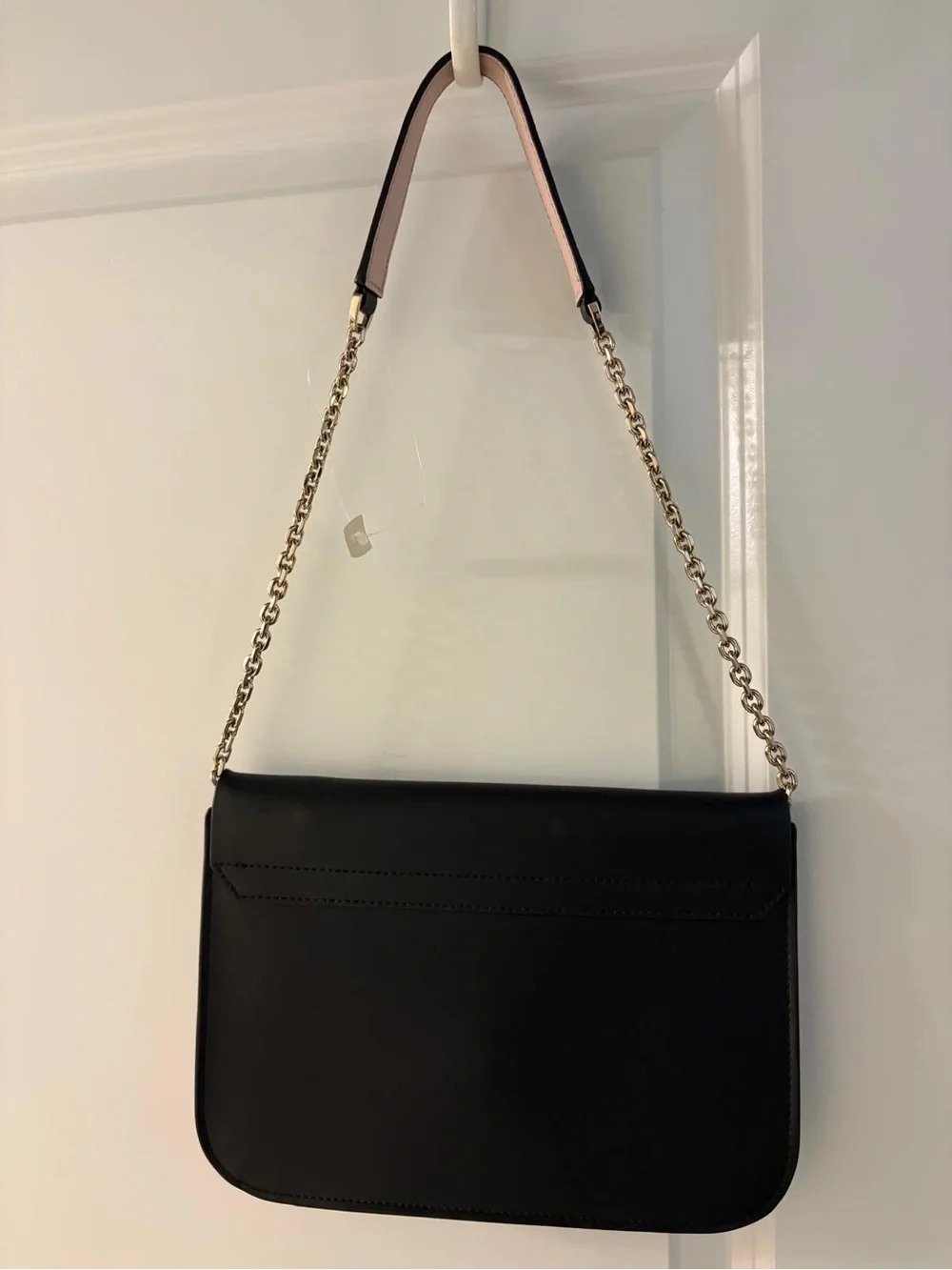 Vintage kate spade Black Shoulder Bag with Gold Chain